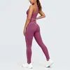 Novo Conjunto de Seis Peças Color Block Transfronteiriço Toque Nude para Fitness Esportes Yoga Corrida Feminino