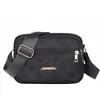 Bolsa Feminina Nova de Ombro Único para Primavera Crossbody Commute Bolsa para Celular e Moedas Tecido de Nylon Horizontal Quatro Zíperes Bolsa de Ombro Feminina