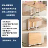 Mesa Plegable, Mesa de Comedor para Uso Doméstico, Adecuada para Apartamentos Pequeños y Propiedades de Alquiler, Mesa de Comedor Simple para Montar Puestos, Rectangular y Portátil