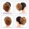 Comércio exterior europeu e americano Amazon flor botão bola cabeça anel de cabelo feminino invisível fofo natural bagunça preguiçosa falsa anel de cabelo moda