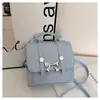Bolsa Multiusos Nueva Primavera 2026 Bolso de Mano Pequeño Casual Mariposa Mochila para Mujer Bolso de Hombro Individual Nuevo Bolso Cruzado Pequeño Cuadrado