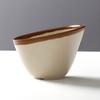 Vajilla de melamina Xiangyuanmei especial para restaurante de olla caliente plato lateral tazón oblicuo comercial imitación porcelana vintage verdura lechuga cubo