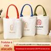 Bolsa Carteiro de Lona Lisa, Bolsa de Presente, Bolsa de Lona para Publicidade, Tutoria, Treinamento, Estudante, Logo Personalizado