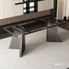 Soporte de Pata de Mesa de Lujo Ligero, Pata de Mesa de Piedra de Lujo, Base de Mesa de Comedor de Acero Inoxidable, Base de Mesa de Café de Pizarra, Pata de Escritorio de Oficina de Mármol