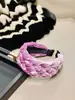 Nueva Diadema Trenzada de Terciopelo con Copos de Nieve para Otoño e Invierno, Diadema Ancha Simple y Lujosa para Lavarse la Cara, Pasador de Riqueza y Gloria