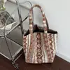 2025 Nuevo Estilo Ins Otoño e Invierno Bolso Tote de Lana de Doble Cara Bolso de Hombro Lazy Bolso de Compras de Gran Capacidad Moderno