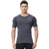Processamento e Personalização de Roupas Fitness Transfronteiriças para Homens, Camisetas de Verão de Alta Elasticidade, Respiráveis e de Secagem Rápida com Impressão de Logotipo, Serviço Completo