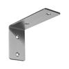 Suporte de canto de aço inoxidável Suporte Prateleira de parede Suporte fixo na parede Prateleira Prateleira divisória prateleira reta de canto