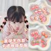 Cuerda para el cabello para niños banda elástica niña no daña el cabello tamaño pequeño banda para el cabello para el pulgar adorno para la cabeza de bebé liga para bebé pequeña cuerda para el cabello chirrido