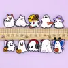 Nuevos imanes de refrigerador magnéticos de dibujos animados transfronterizos con diseños temáticos de Halloween para decoración del hogar festivo, pegatinas magnéticas lindas y relajantes