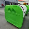 Los fabricantes de láminas de hierro galvanizado suministran cubo de basura con brazo de gancho cuadrado de 3 lados, caja de recolección de basura para calles urbanas de 4 lados, 5 lados, capacidad grande
