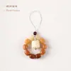 Pulsera de Raíz de Bodhi Amarillo Degradado, Cuentas Suaves Bodhi Envueltas en Dedos, Pulsera Versátil de Semillas de Bodhi para Estudiantes, Cuentas del Rosario