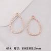 Accesorios para Joyería de Aleación DIY Accesorios de Pegamento UV de Resina Colgante de Marco Metálico Cuadrado Forma de Corazón Redonda Forma de Gota de Agua