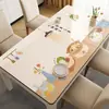 Nuevo modelo 2025, mantel de mesa de PVC, impermeable, a prueba de aceite, mantel lavable, protector de mesa resistente al calor, mantel para mesa de centro de sala de estar