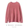 Suéter de Cachemir Puro Estilo Nuevo, Cachemir Cepillado, Cuello Redondo Holgado, Suéter Base para Mujer, Engrosado para Abrigo de Invierno, Adecuado como Prenda Exterior