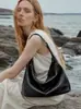 Nuevo Modelo Otoño 2026 Bolso Hobo Clásico de Piel de Vaca Curtida al Vegetal, Gran Capacidad, Bandolera Cruzada, Debajo del Brazo, Forma de Empanada, Bolso de Piel Genuina para Mujer