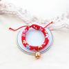 Collar Hecho a Mano para Mascotas Gato Perro Estilo Japonés Collar Gatos Lazos Pequeños y Medianos Ajustables Suministros para Mascotas