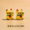 Nuevos Accesorios de Cerámica de Dibujos Animados Panda Gato de la Suerte Multicolores para Pulsera Llavero Colgante