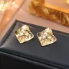 Brincos Geométricos Irregulares de Alta Qualidade, Estilo Cool de Metal, Brincos Personalizados da Moda, Brincos Elegantes Delicados e Versáteis para Mulheres