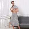 Toalla de Baño con Botón Engrosada Mejorada Portátil de Dos Piezas para Hombre Set de Toallas Grandes Variables para Adulto Albornoz Absorbente Distintivo sin Pelusa