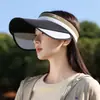 Boné com Viseira Retrátil para Mulheres, Chapéu de Sol de Verão, Chapéu para Corrida ao Ar Livre, Fábrica de Chapéus de Sol com Proteção UV