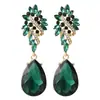 Pendientes Colgantes de Diamante de Lujo Accesible Estilo Europeo y Americano Pendientes Exagerados Estilo Palacio Retro Joyería para Orejas Elegante Moda de Nicho