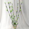 Decoração de casa Simulação Flor Pequeno Botão Salgueiro de Prata Único Ramo de Salgueiro de Prata Flor Artificial Flor de Papel Sala de Estar Acessórios de Flores Floricultura Simples