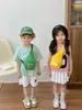 Yx Bolsa Exterior Infantil de Moda, Cangurera para Niños, Mochila Ligera de Nylon Resistente al Agua, Bolso Cruzado Unisex para Bebé, Moderno