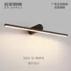 Luz frontal de espelho, luminária de parede com fita de LED de design minimalista dinamarquês, iluminação moderna simples nórdica para pintura, corredor e parede de fundo
