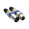 Fornecimento Transfronteiriço Concha de Liga de Zinco Círculo Colorido Grande Três Vias Balanceado XLR XLR Macho e Fêmea Plug de Áudio DIY