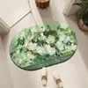 Alfombra de baño ovalada transfronteriza, alfombrilla antideslizante para baño, felpudo de tierra de diatomeas, alfombrilla absorbente, alfombra, alfombrilla para pies de baño y WC