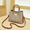 Bolso de mano estampado para mujer, bolso de mano de moda para mujer, bolso elegante de gran capacidad para mujeres de mediana edad, bolso versátil de hombro y cruzado