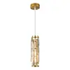 Luminária de Cristal de Luxo Leve para Sala de Jantar Transfronteiriça Estilo Industrial Americano Lustre Plug-in Balcão de Bar Lustre Pequeno de Ferro Longo Três Cabeças