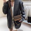 Bolso Estampado de Alta Gama para Mujer 2025 Nuevo Lujo Accesible Retro Bandolera Bolso Cuadrado Pequeño Bolso de Hombro con Cadena a la Moda para Axila