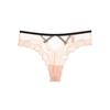 Europa e Estados Unidos amor quente Pêssego Hip oco sexy cueca feminina renda fio dental transparente puro cueca preta
