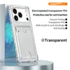 Atacado Transfronteiriço Adequado para Capa de Celular Iphone17, Porta-Cartão Galvanizado, Capa Protetora Anti-Queda de TPU de Cobertura Total para Apple 16Pro