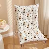 Bonito cojín de silla plegable integrado, combinación de asiento y respaldo para oficina en casa y estudio, cómodo con correas de amarre, cojín de suelo