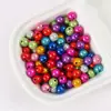 Cuentas Acrílicas Reflectantes Láser Coloridas de Ensueño Materiales para Accesorios de Bricolaje Cuentas Sueltas Cuentas de Color Caramelo Joyería al por Mayor