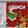 Venta caliente transfronteriza de Amazon Cortina de ducha divisoria impermeable y a prueba de moho del Grinch Impresión digital HD 3D ventas directas de fábrica