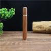 Barril de incienso de madera con incrustaciones de ébano y latón, tubo de incienso horizontal extraíble, caja de incienso de línea de 10 g, caja de incienso para habitación, simple