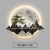 Nueva Pintura Decorativa de Entrada Estilo Chino, Lámpara Mural Redonda de Paisaje de Pino de Bienvenida para Entrada, Pintura Colgante de Alto Nivel para Sala de Té Zen y Estudio