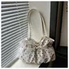 Bolso Cruzado de Verano Nuevo Estilo Coreano de Lunares Plisado de un Solo Hombro para Mujer para el Trabajo Exquisito de Moda Simple Elegante Bolso de Axila