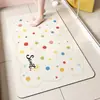 Tapete de Piso de Cozinha de Terra de Diatomáceas Dopamina, Antiderrapante, Absorvente de Óleo, Tapete Absorvente de Água, Capacho Resistente à Sujeira, Impermeável, Tapete Sem Lavagem