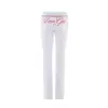Conjunto de jaqueta curta com zíper e capuz iaiamgia slim fit e calça com estampa de letras e design de costura em contraste