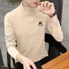 [280g Terciopelo Alemán] Otoño e Invierno Terciopelo de Doble Cara Cepillado Cuello Alto de Manga Larga para Hombre Capa Interior Cálida Ropa de Otoño