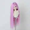 Peruca para Boneca BJD 346 Folha Luo Li Acessórios de Cabelo para Vestir Boneca Franja Longa Cabelo Longo Liso Múltiplas Cores Disponíveis
