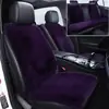 Cojín para Asiento de Coche Invierno Felpa de Conejo Lana Alfombrilla de Coche Asiento Individual Calefacción Cálida Antideslizante Cintura Pequeña Cojín para Asiento Trasero Pieza Única