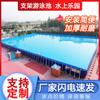 Grande capacidade de suporte móvel piscina de armazenamento profissional piscina doméstica ao ar livre portátil dobrável espessado lago de peixes para canteiro de obras