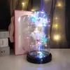 Regalo de San Valentín Cubierta Acrílica Luminosa LED Rosas para Cumpleaños de Novias Regalo del Día de la Madre para Mamá