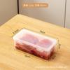 Caixa de Conservação para Alimentos de Geladeira de Cozinha Selada Transparente de Plástico Classificação Multifuncional Caixa de Armazenamento Congelante para Carne Congelada